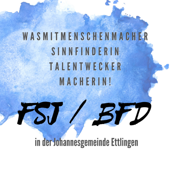 FSJ in der Johannesgemeinde ab 1. September oder 1. Oktober 2026.